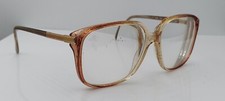 Vintage Luxottica Brian Brown Translucent Oval Sunglasses Italy FRAMES ONLY