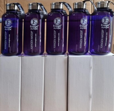 5 Packungen à 1 Liter lila Trinkflasche hergestellt von Enagic Leveluk Kangen in Japan