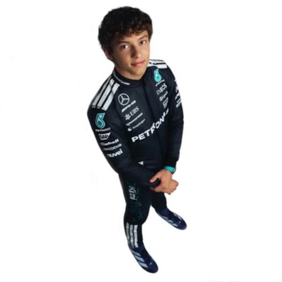 Combinaison De Karting George Russell Mercedes 2024 - Niveau CIK/FIA LEVEL2, Neuve, Course