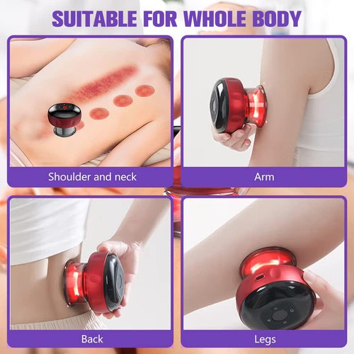Smart Electric Cupping Therapy Massager 6/12 Level Adjustable USB Rechargeable + - Picture 5 of 25