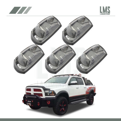 5X LED amber cab marker roof running light for 2017-2019 Ford Super Duty