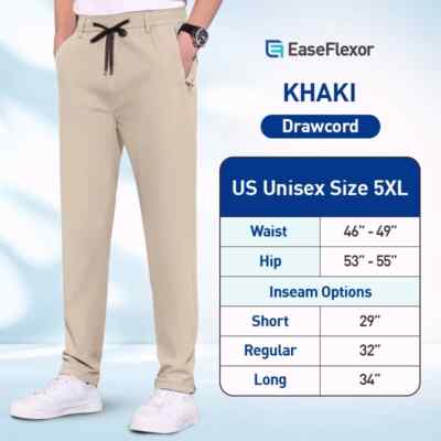 EaseFlexor - Unisex Ultra Stretch Quick Drying Pants Men's 5XL
