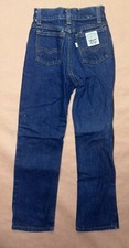 Vintage 1980  s Levis Girls White Patch Jeans, Deadstock NWT, Size 8