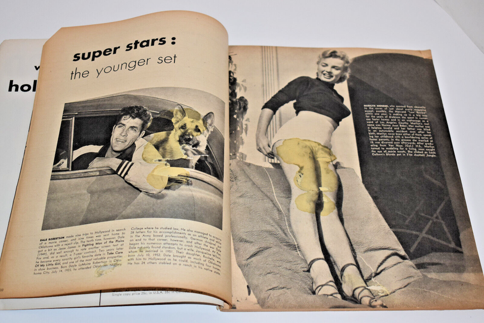 Vintage 1953 Who's Who in Hollywood Magazine Marilyn Monroe Cover eBay