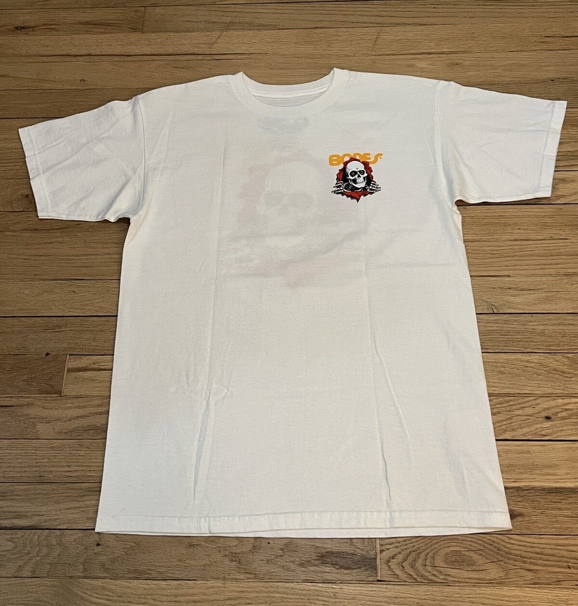 Powell Peralta Bones Ripper Skateboard White T-Shirt H Powell Peralta Bones Ripper Skateboard White T-Shirt H