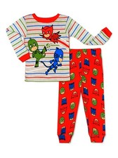PJ Masks 2 PC Long Sleeve Tight Fit Cotton Pajama Set Boy Size 5T