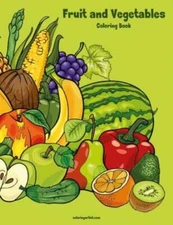 Fruit And Vegetables Coloring Book 1