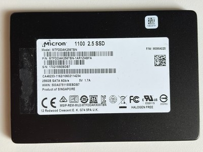256GB SSD Micron 1100 2.5 Zoll SATA-III 6Gb/s