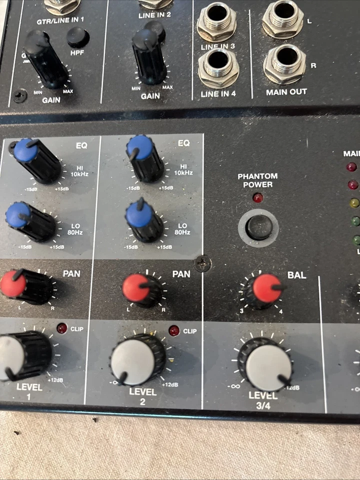 Alesis MultiMix 4 USB – 4-Channel Audio Mixer with Mic cords - Image 2 of 4