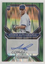 2021 Panini Prizm Rookie Forest Green Flash 3/5 Albert Abreu #RA-AA Auto 7xr