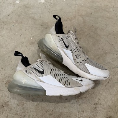 Nike Air Max 270 White Black Womens 7 Running Shoes Sneakers AH6789-100 *STAINS