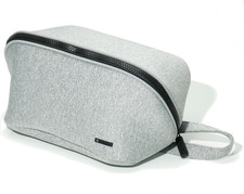 Machine-Washable Neoprene Toiletry Bag & Dopp Kit, Granite