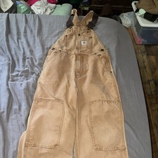 Carhartt Duck insulated bib overall yours sz 8 13706