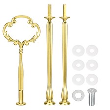 2 Set 3-Tier Cupcake Stand Hardware Fittings for Cake Stand Sunflower Gold