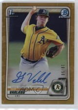 2020 Bowman Chrome Prospects Gold Refractor /50 Gus Varland #CPA-GV Auto 7eo