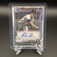 2021 Bowman Draft - Chrome Auto McCade Brown #CDA-MBR  Sparkle Refractor /71