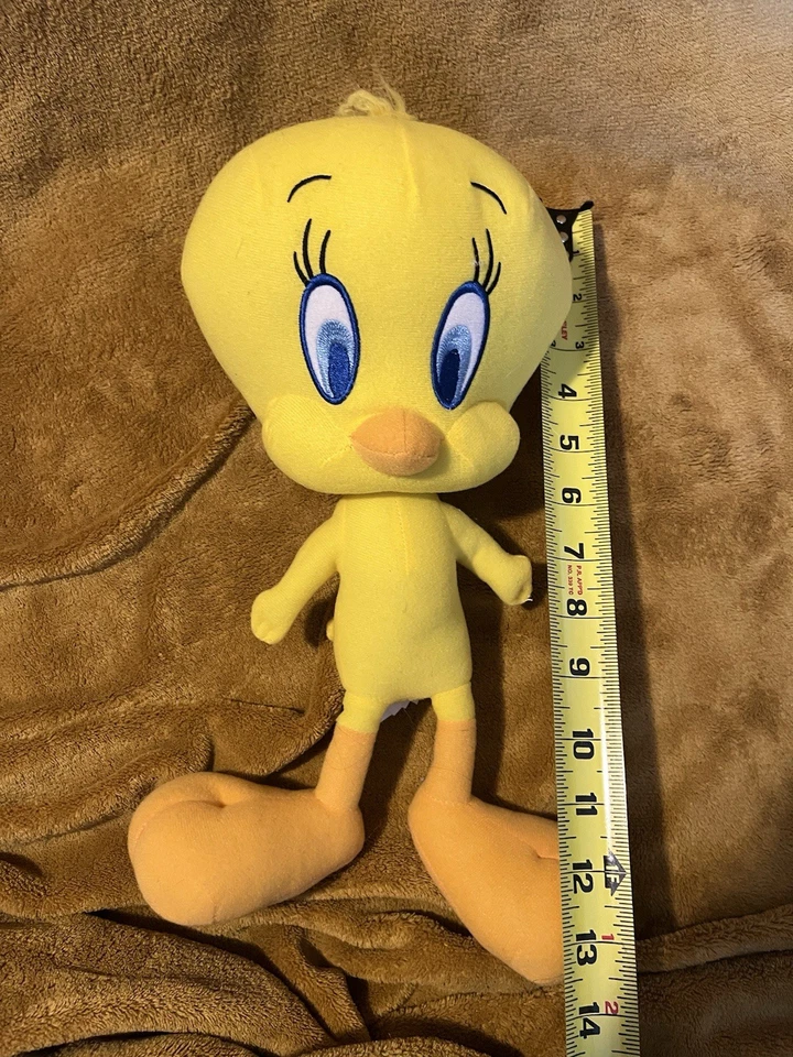 MUÑECA DE PELUCHE TWEETY BIRD LOONEY TUNES 10" DE ALTO EXCELENTE Foto 3 de 4