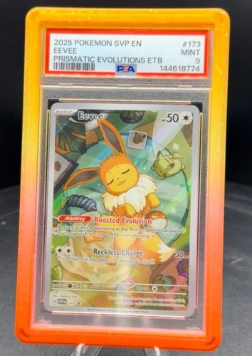 Eevee Pokemon Center Exclusive 173 SV Black Star Promos PSA 9 Fast Shipping