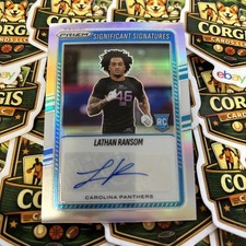 New 2025 Panini Prizm Lathan Ransom Significant Signatures Rookie Card #SSI-LRM