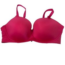 Torrid Curve Pink Wire Free Push Up Plunge Bra 44DD Convertible Barbiecore