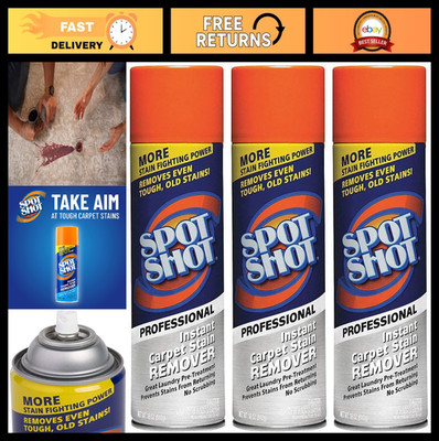 Professional Carpet Stain Remover - 3 Pack, Fast Acting, Deep Clean Formula