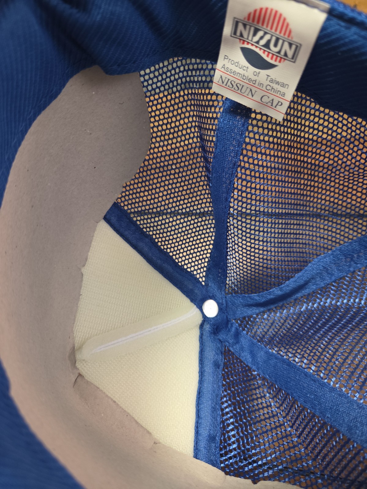 Vintage 80s Pepsi Trucker Hat Deadstock Nissun Cap Cardboard Insert Rope NOS image 4