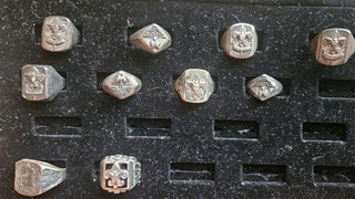 Ten (10) Boy Scout Ring 8 Sterling Cub National Jamboree