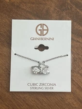Giani Bernini Sterling Silver  Cubic Zirconia Women’s Necklace Retail $70