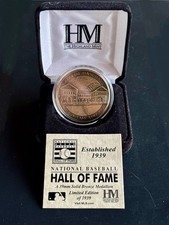 Highland Mint Solid Bronze Baseball Hall of Fame Museum Medallion. Limited 1939
