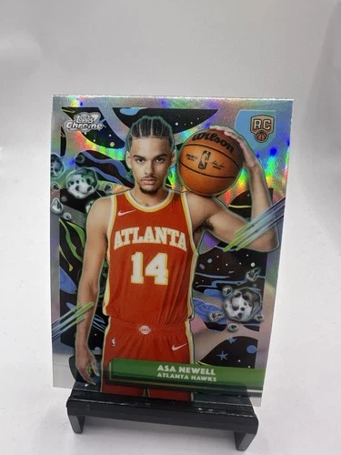 2026 Topps Chrome Cosmic Basketball Asa Newell Rookie Refractor #87 JS