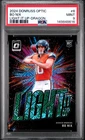 2024 Donruss Optic Light It Up Bo Nix Dragon /24 #6 PSA 9 MINT RC ROOKIE