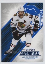 2024-25 Upper Deck Credentials Blue 61/299 Jason Dickinson #90 f6d
