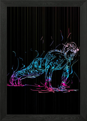 Gerahmtes Wandbild Poster Leinwandbild Bild mit Push Up