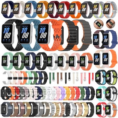 For Samsung Galaxy Fit 3 SM-R390 Nylon/Silicone/Stainless Steel Watch Band Strap