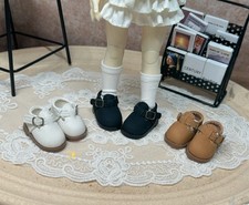 1/4 BJD Doll Shoes T Buckle Mary Jane Shoes Flat 3Color
