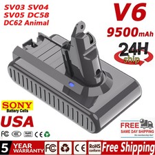 V6 9.5Ah Battery For Dyson V6 Handheld Vacuum Cleaner Animal DC58 DC59 DC62