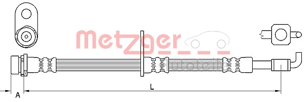 Bremsschlauch Vorne Links FüR Ford Fiesta VI B-Max 1.0 Ecoboost 1.6 Ti-image