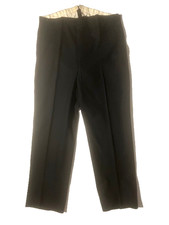 Vintage 1900 Mens Custom Bespoke Tailored Wool Trousers Pant sz 36 Back Belt 466