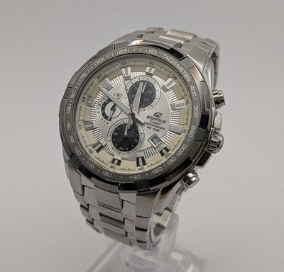 Casio Edefice EF-539 Herren Armbanduhr Chronograph Quarz Edelstahl