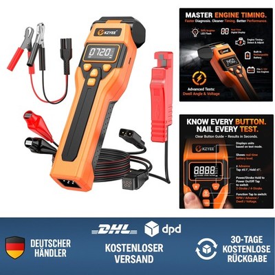 Zündlichtpistole für Benzinmotoren 6-12V digital mit Advance, RPM, Drehwinkel...
