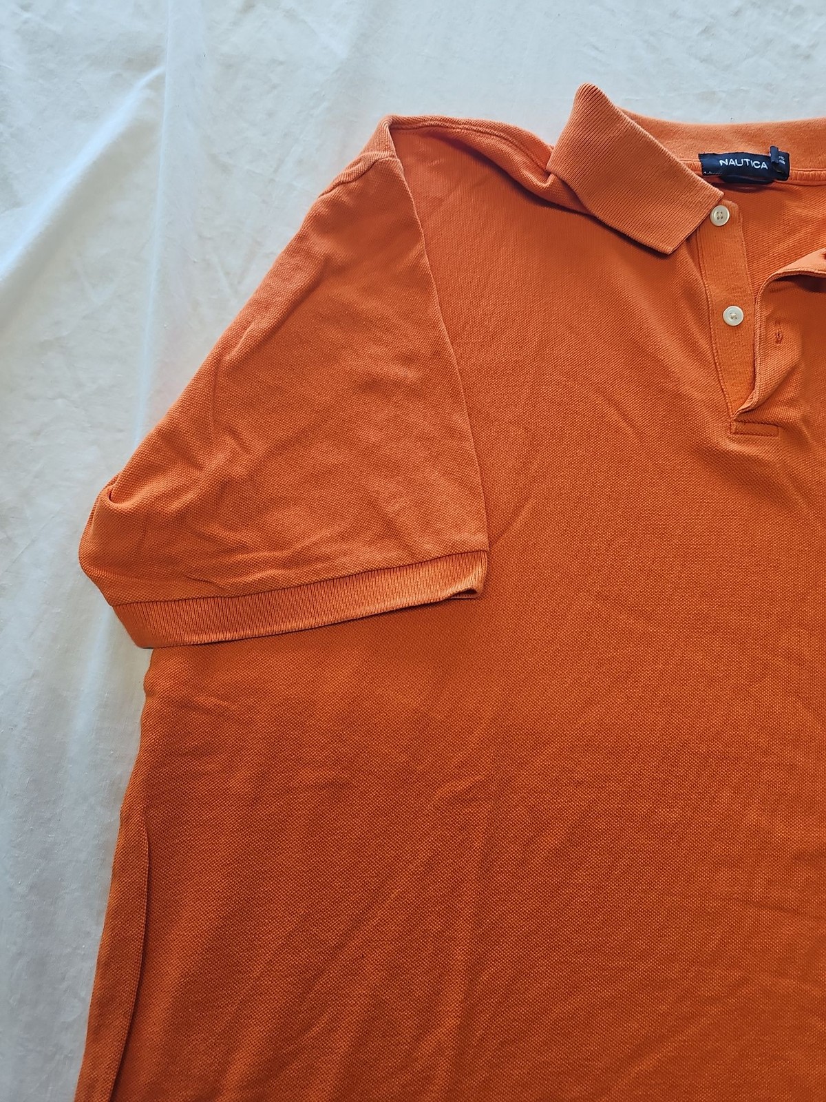 Nautica Burnt Orange Piqué Polo Shirt - XXL K672 image 6