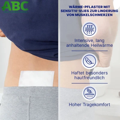 BEIERSDORF AG ABC Wärme-Pflaster sensitive Hansaplast med 10x14 4 St PZN 01033409