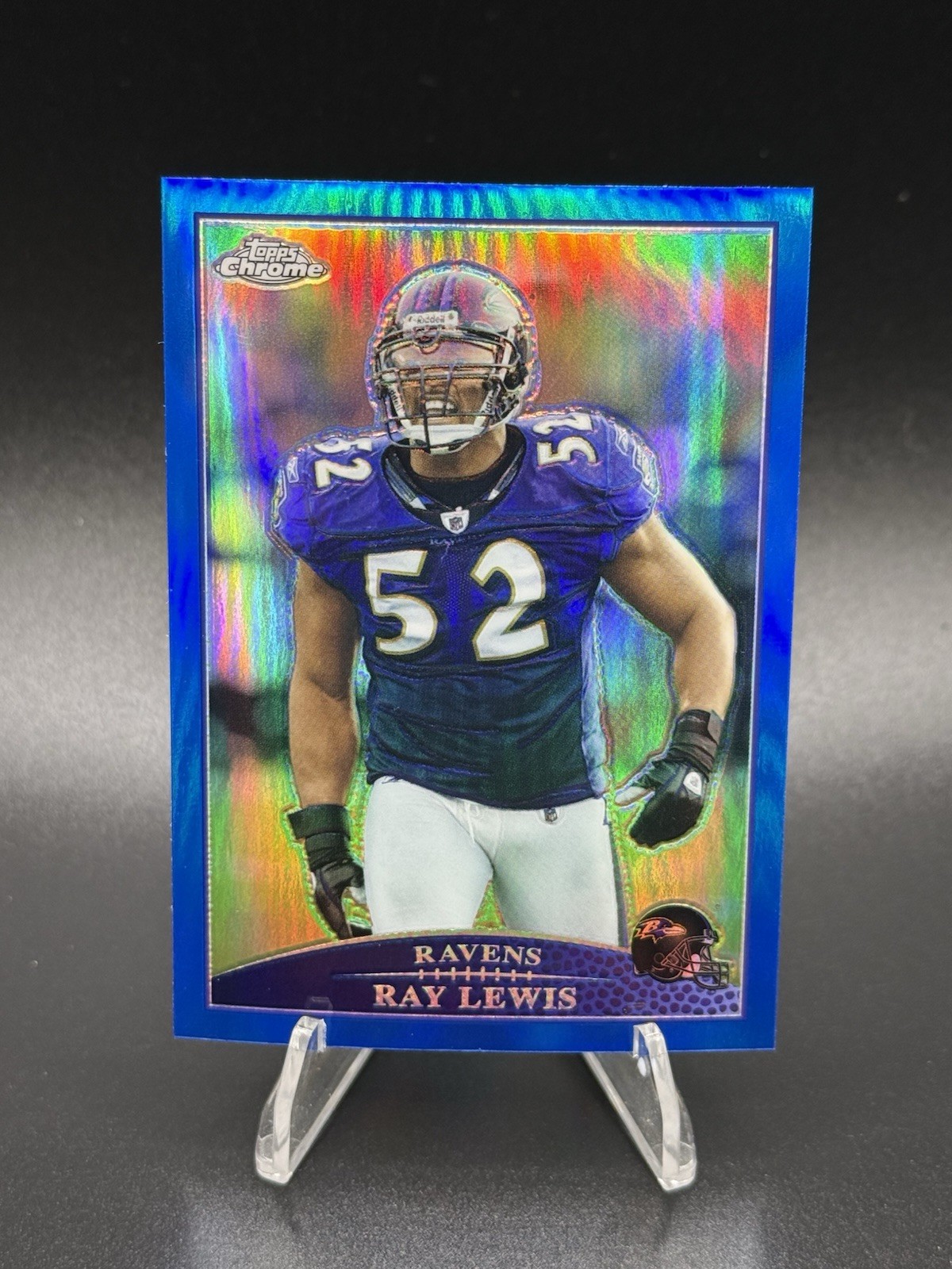 2009 Topps Chrome Ray Lewis Blue Refractor #TC109 Ravens