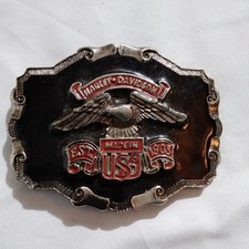 Harley Davidson "Made in USA" Belt Buckle