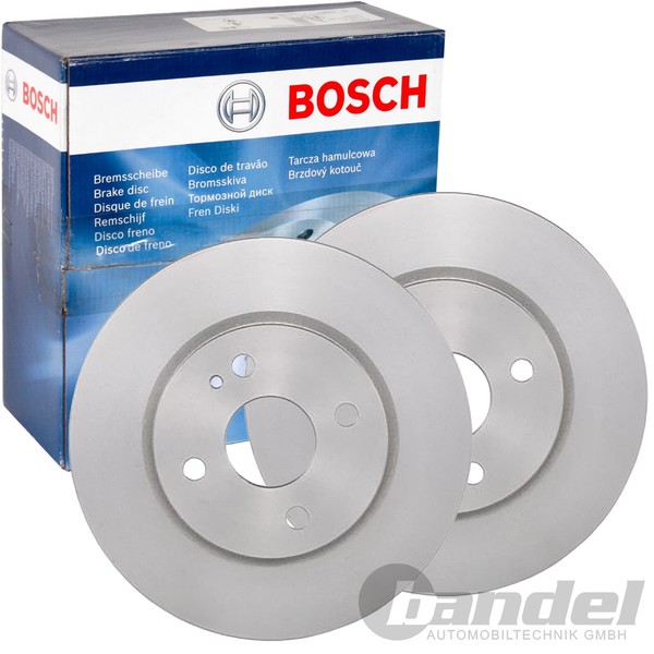 2X Bosch Bremsscheiben Ø257,9Mm Vorne Passend FÜR Ford Ka+ Mazda 2-image
