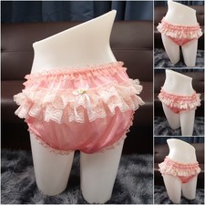 A150 3XL/ElasticW.26-48" Vintage Style Orange Nylon Bikini Panties Knickers