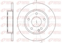 2X Bremsscheibe Remsa 6526.00 FüR Mercedes Klasse W168 260Mm 140 168 031 131 160