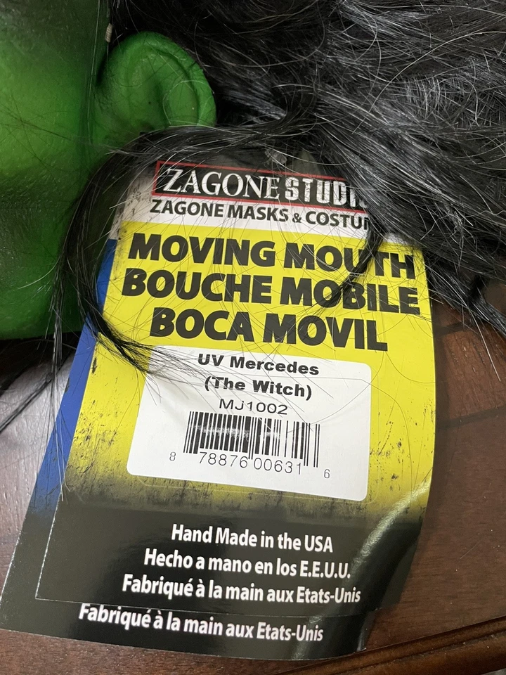 Adult Zagone Studios Hand Made “UV Mercedes (The Witch)” Halloween Mask MJ1002 - Image 4 of 4