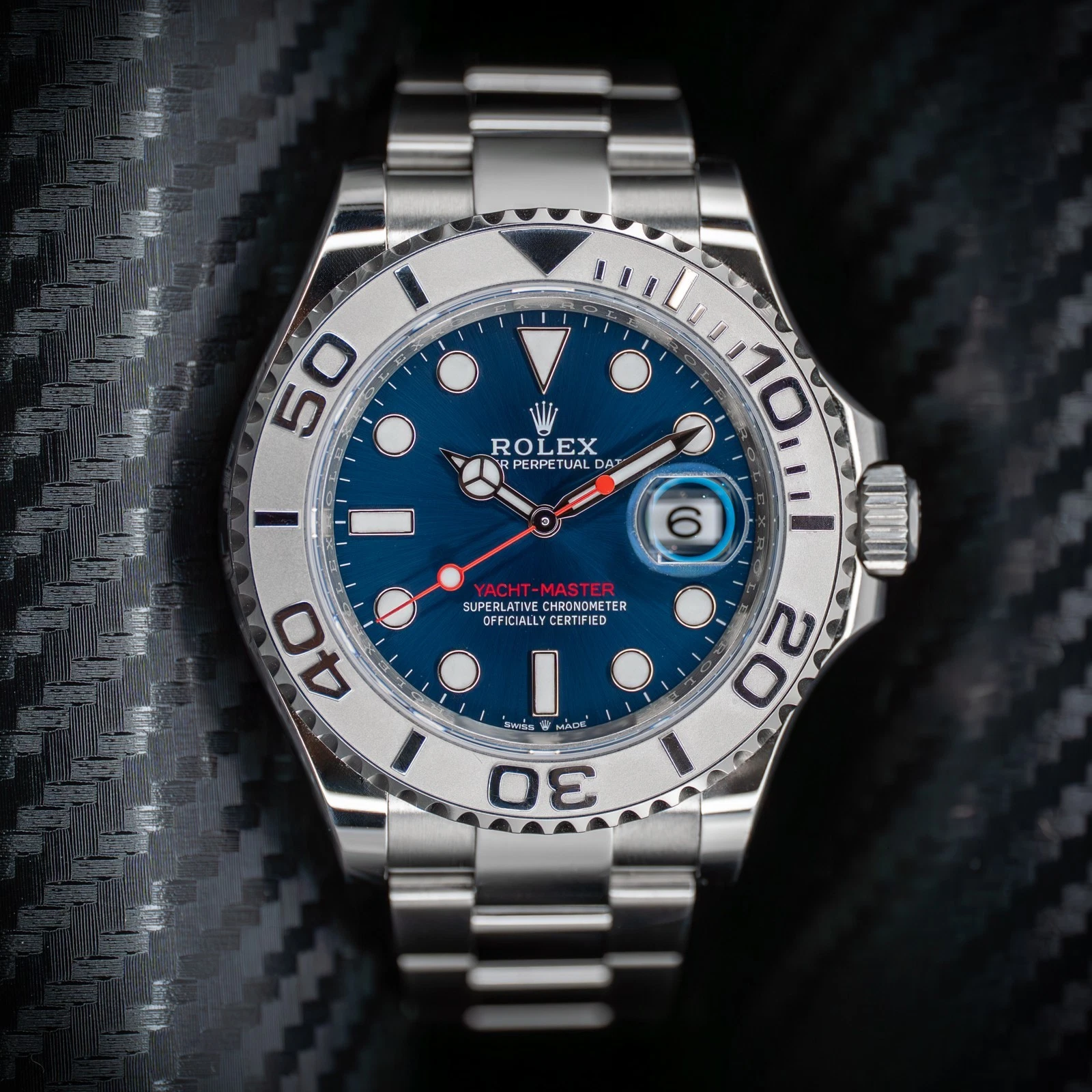 Rolex Yacht-Master 40 Blue Dial 126622 Oystersteel & Platinum | Complete Set |
