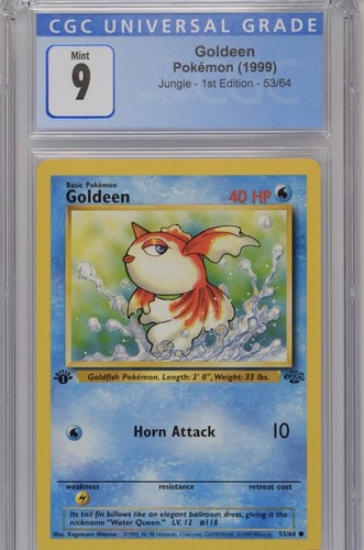 Goldeen (1st Edition) graded CGC 9 for sale on eBay